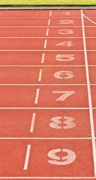 Running track Stock Photos