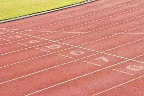 Running track Stock Photos