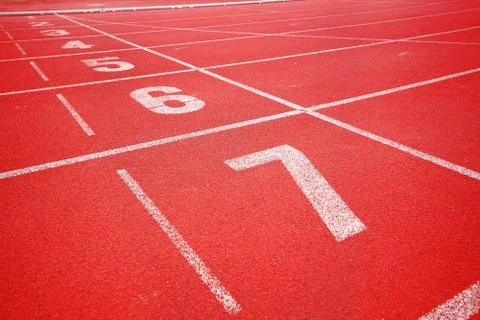Running track Stock Photos