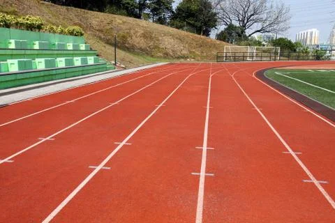 Running track Foto stock