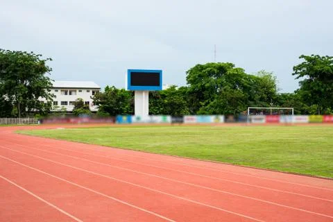 Running track Fotos de archivo