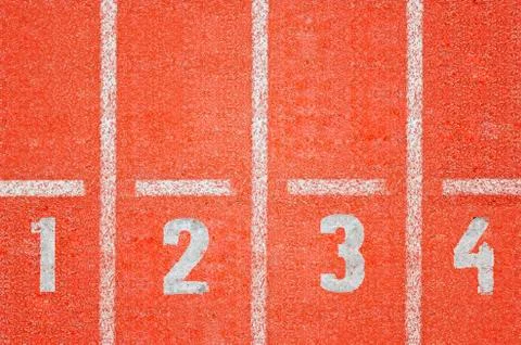 Running track Foto stock