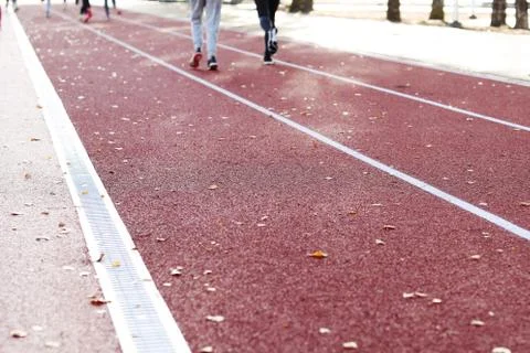 Running track Stock Photos