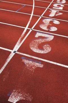 Running Track Stockfoto's