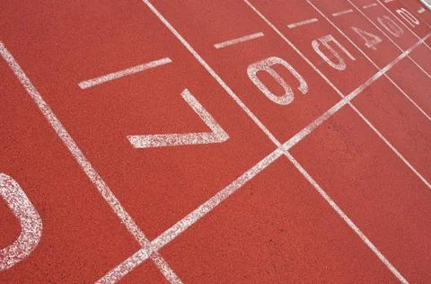 Running track Foto stock