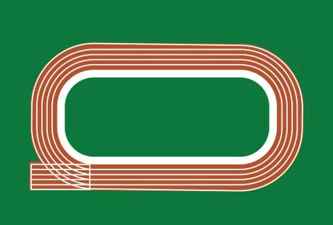Running tracks Stock-Illustration