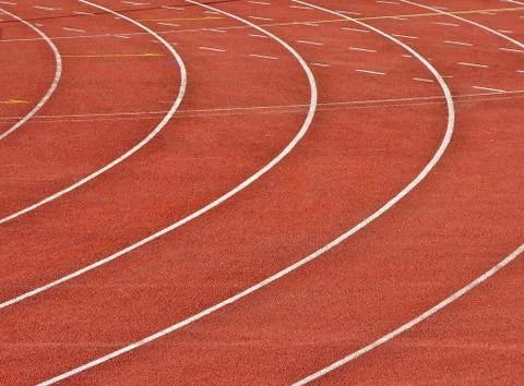 Running tracks Foto stock