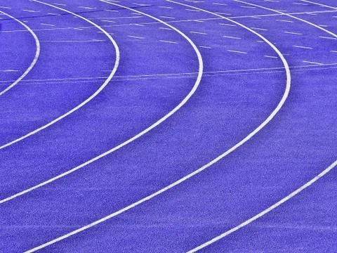 Running tracks Foto stock