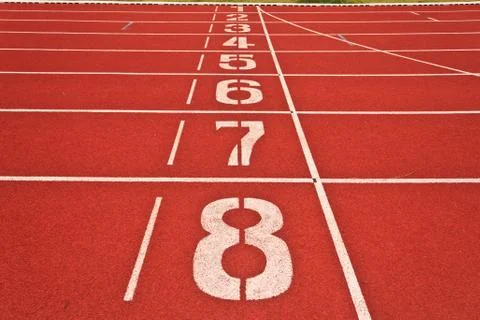 Running tracks 写真素材