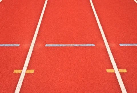 Running tracks Foto stock