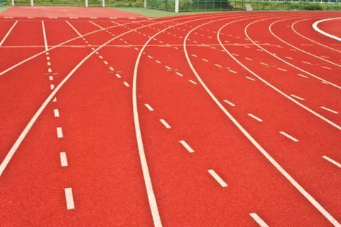 Running tracks Foto stock