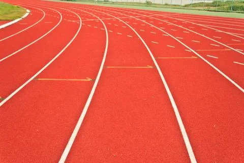 Running tracks Foto stock