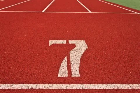 Running tracks Stock Photos