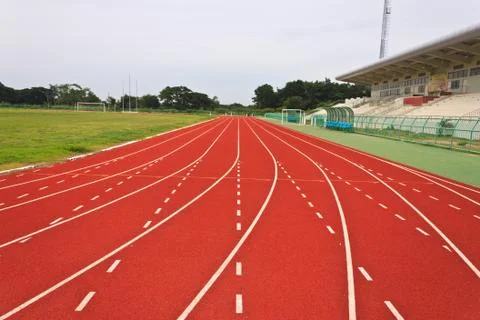 Running tracks 写真素材