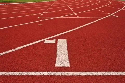 Running tracks 写真素材