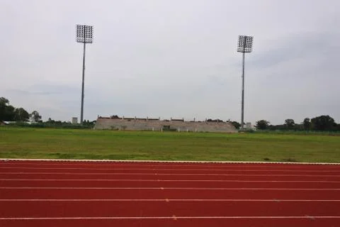 Running tracks Foto stock