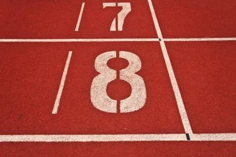 Running tracks 写真素材