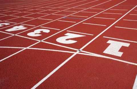 Running-tracks Stock Photos