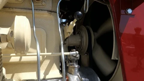 Running the tractor engine at idle Stock Footage 111586597