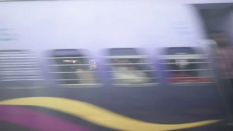 Running train Stock Footage 77155576