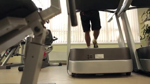 Running on the treadmill Stock Footage 83914146