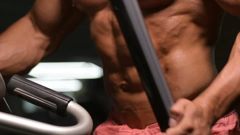 Running on treadmill Video stock 136467045