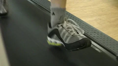 Running On Treadmill2 Stock Footage 17558464