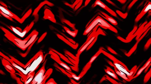 Running triangular lines. Motion. Red and turquoise backlights create a hypnotic 動画素材 233624436