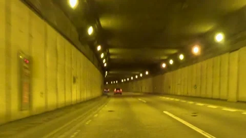 Running in the tunnel Stock Footage 244222212