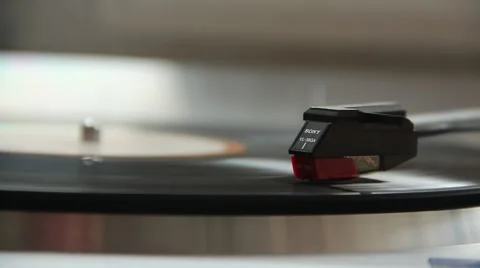 A running turntable Stock Footage 53609358