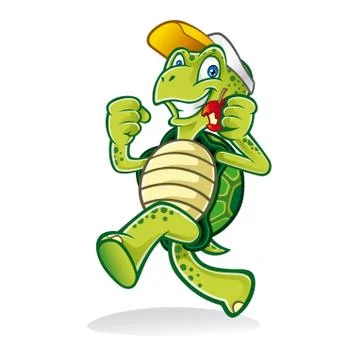 Running turtle Stock Illustration