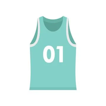 Running vest icon flat isolated Stock Illustration