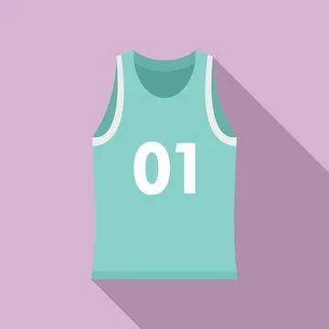 Running vest icon, flat style Stock Illustration