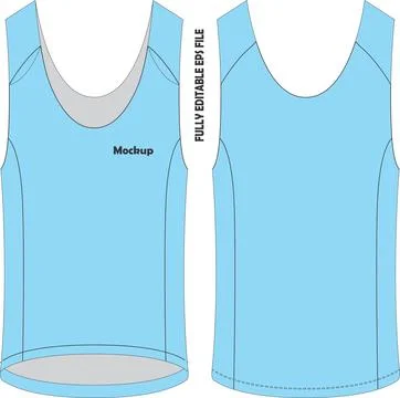 Running Vest Singlets Mockup Stock Illustration