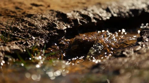 Running water in nature Video stock 34928322