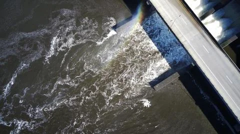 Running Water Rainbow Stock Photos