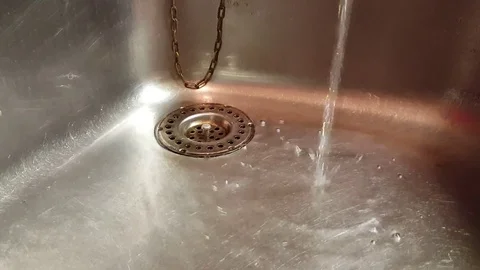 Running water in a sink Stock Footage 71228251