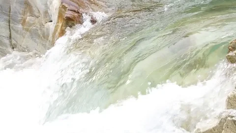 Running water slow motion Stock Footage 87438116