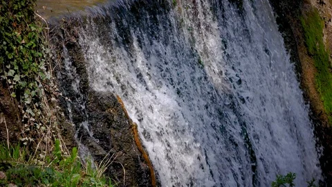 Running water from small waterfall Stock-Footage 88568827