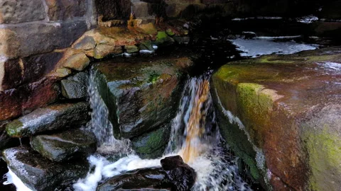 Running water in a stream Video stock 148170716