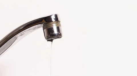Running water tap Stock Footage 8660014