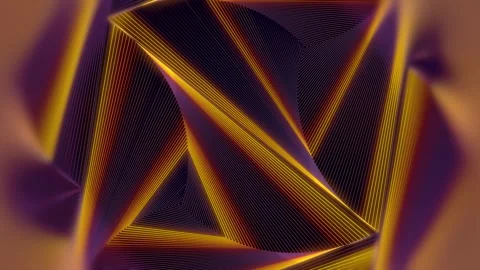 Running waves on a pattern of dark purple triangles. 3d rendering loop animation Vídeos de archivo 280906379