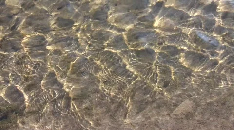 Running waves shadows of a river in a sunny autumn day Stock Footage 572821