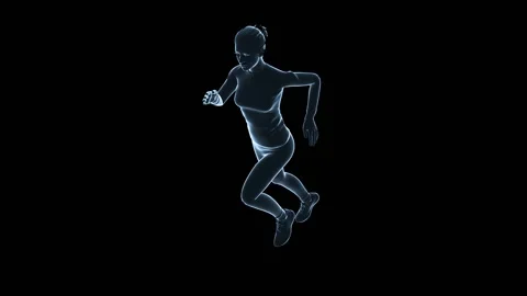 Running Woman Stock Footage 138525862
