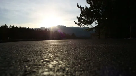 Running Young Woman In Park At Sunset 스톡 동영상 59188389