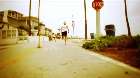 Running22 HD Stockbeeldmateriaal 1048697