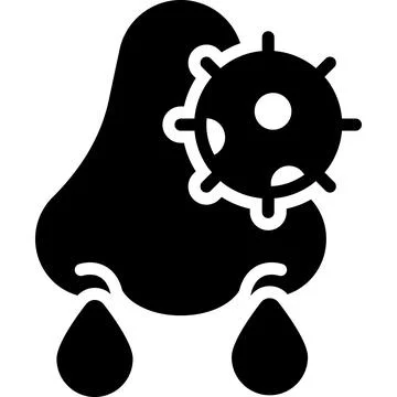 Runny nose vector design, editable icon of sinusitis coronavirus Stock Illustration