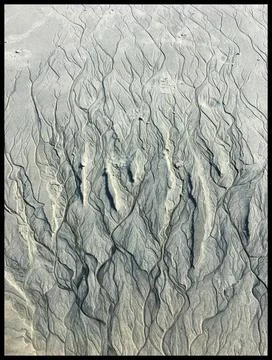 Runoff on the sand 2 Stock Photos