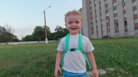 Runs After The Boy Stock Footage 159866534