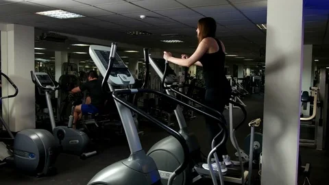 Runs with marked with Hall Stock Footage 75415768